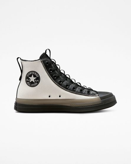 Tenis Converse Chuck Taylor All Star CX Explore Counter Climate Cano Alto Masculino Bege Pretas | PT V008P19